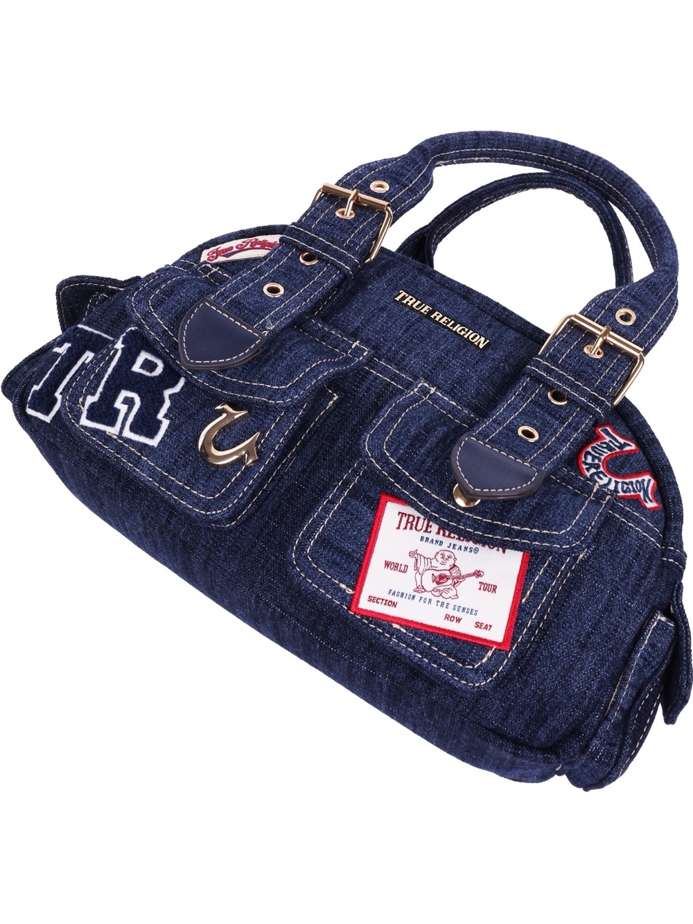 True Religion Multi-Patch Satchel - Picture 5 of 10